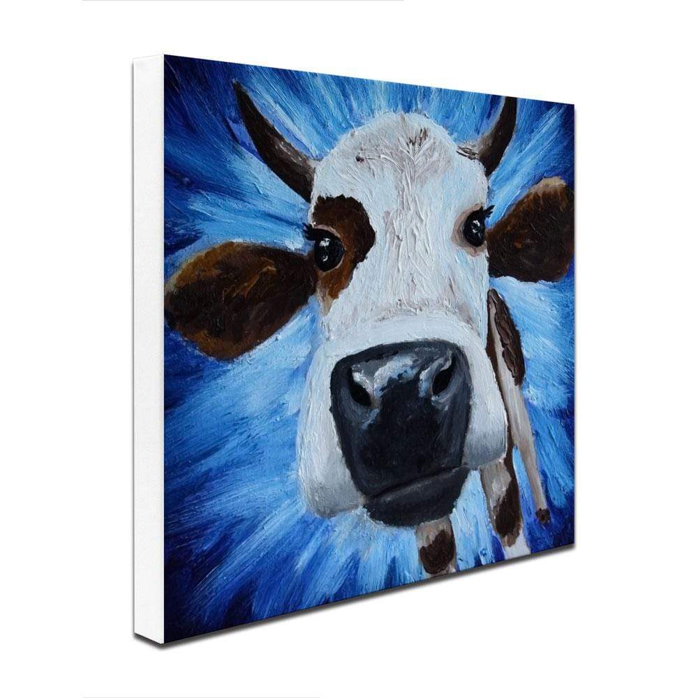 Blue Cow Canvas Print Blue Cow Canvas Print wall art product Daria Ermolina / Shutterstock