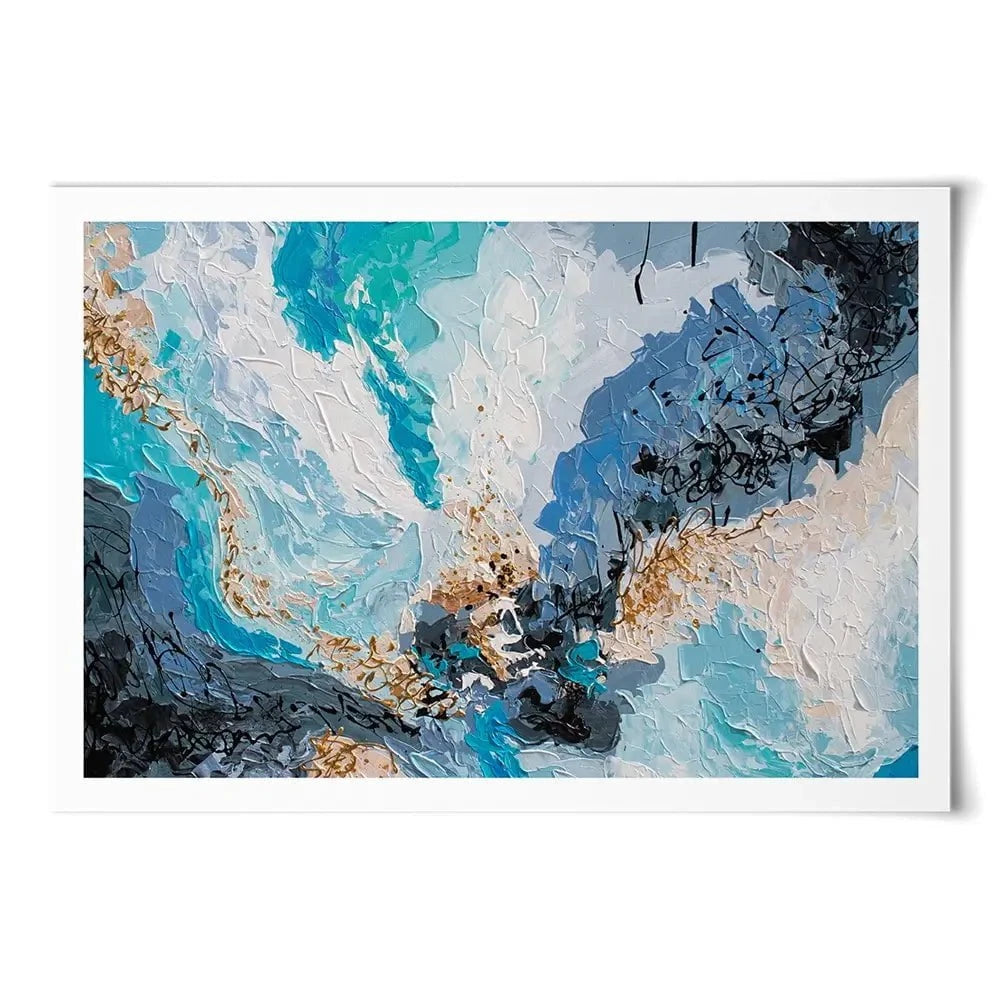 Blue Gold 2 Art Print Blue Gold 2 Art Print wall art product Olga Tkachyk