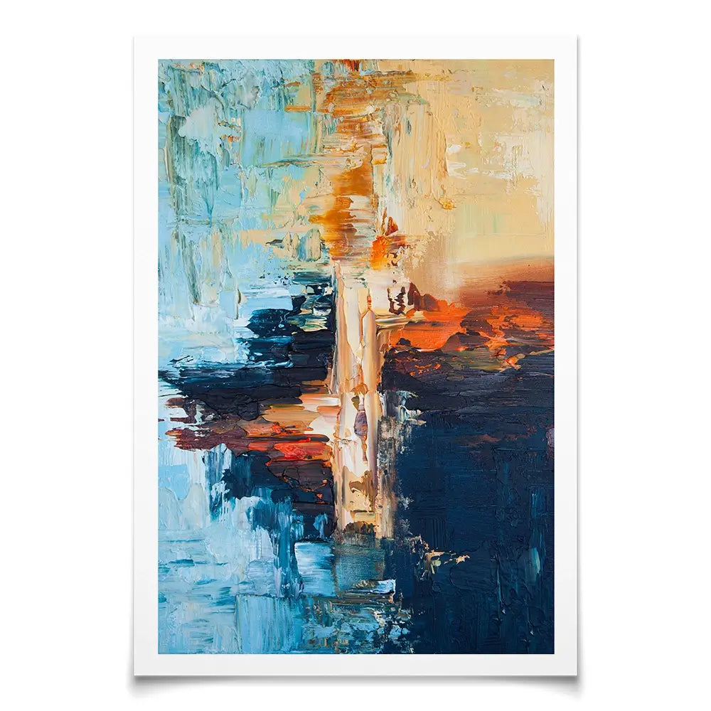 Blue Horizon Art Print Blue Horizon Art Print wall art product Osnat Tzadok