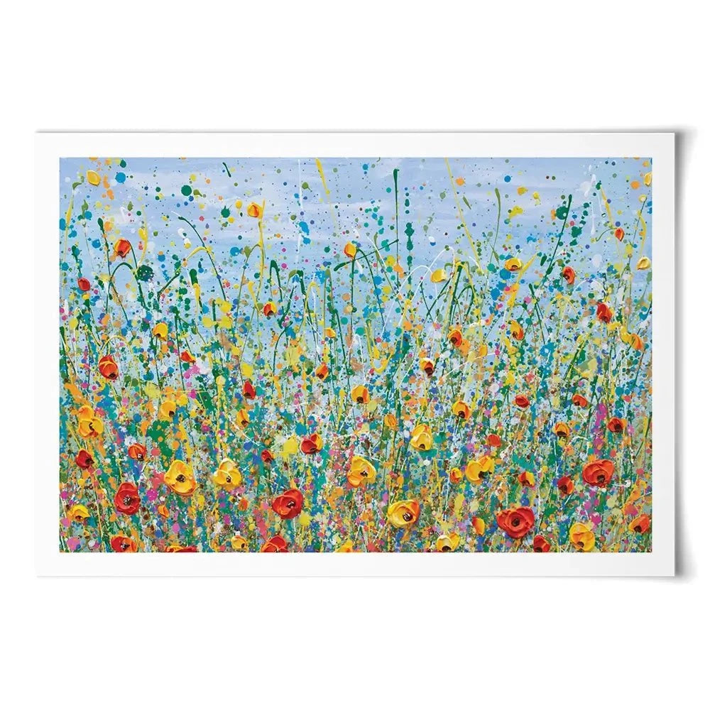 Blue Meadow Art Print Blue Meadow Art Print wall art product Olga Tkachyk