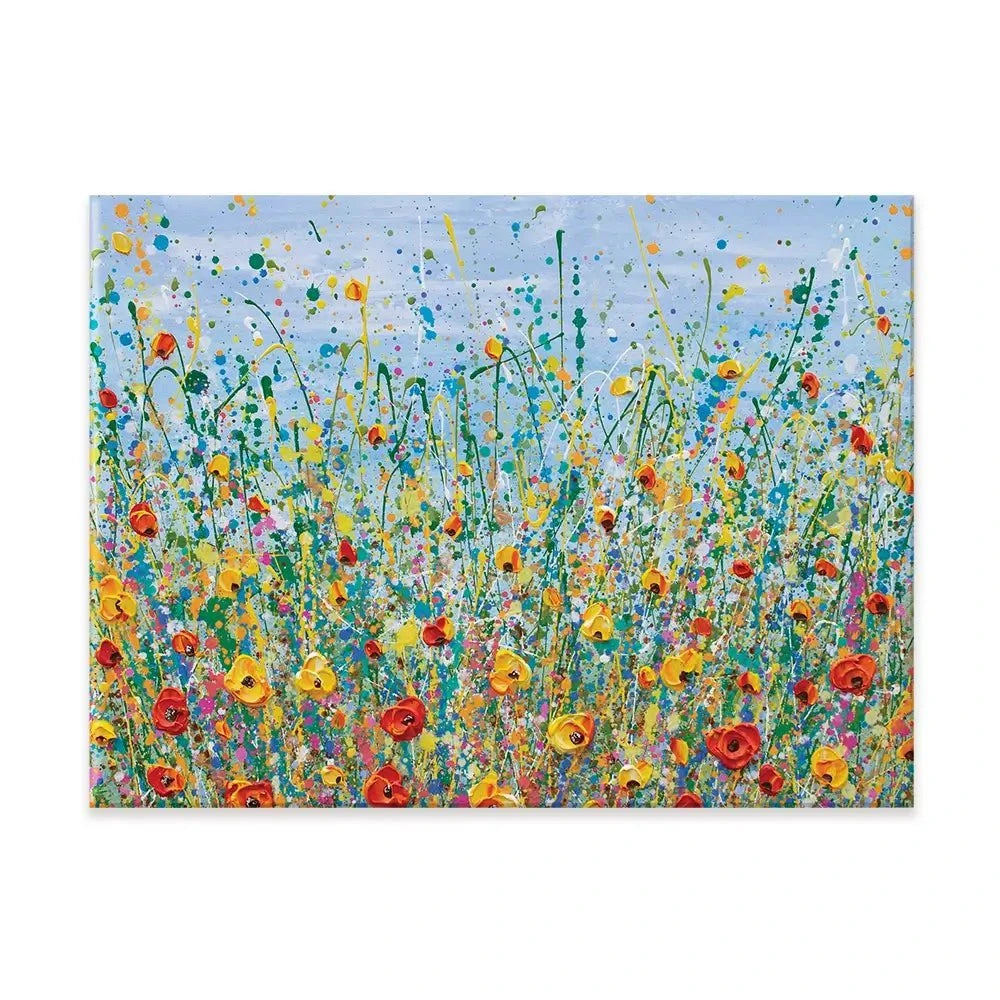 Blue Meadow Canvas Print Blue Meadow Canvas Print wall art product Olga Tkachyk