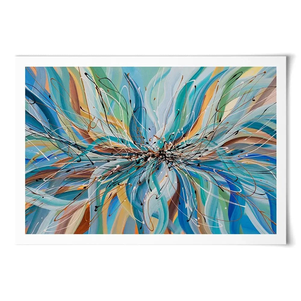 Blue Passion Art Print Blue Passion Art Print wall art product Olga Tkachyk