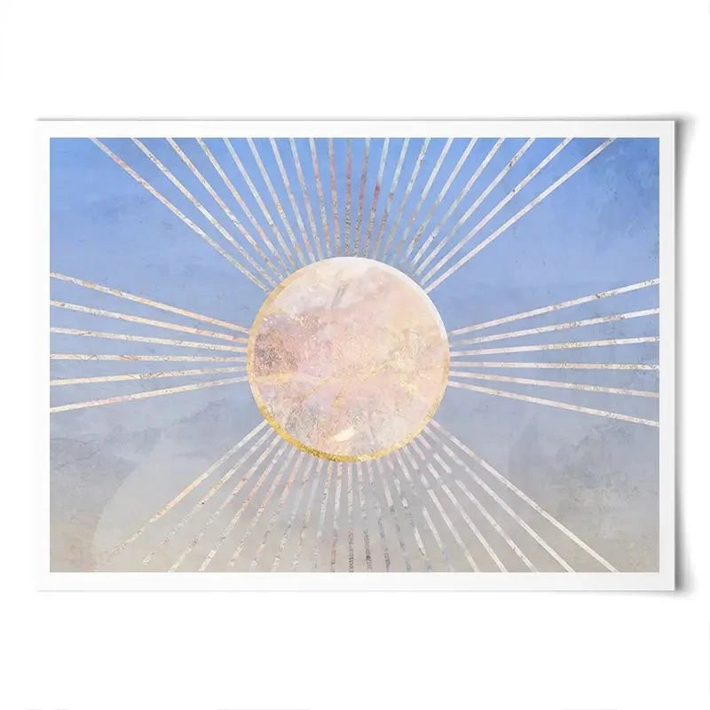 Blue Sun Boho Art Print Blue Sun Boho Art Print wall art product Sarah Manovski