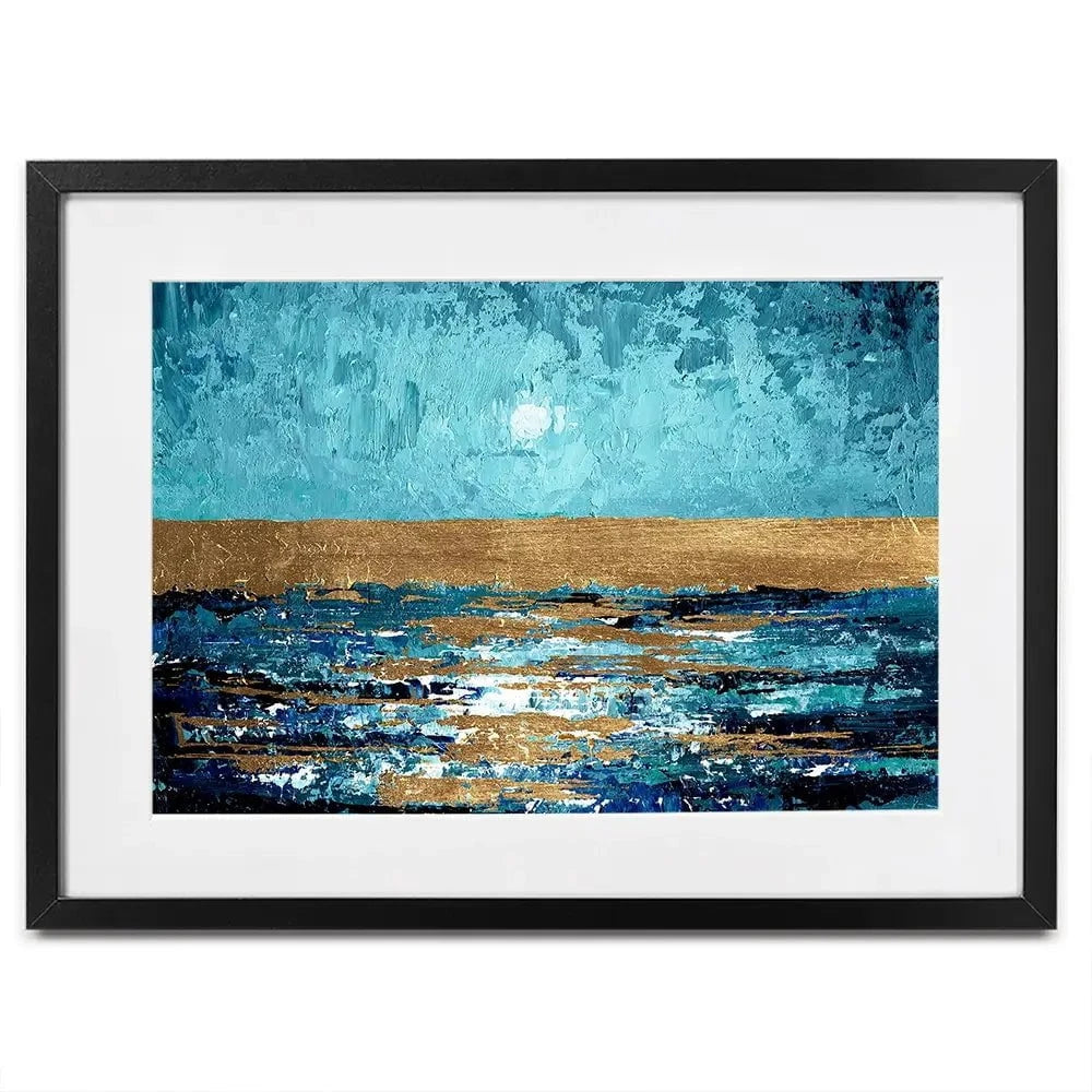 Blue Sunset Framed Art Print Blue Sunset Framed Art Print wall art product Svetlana Aleynikova