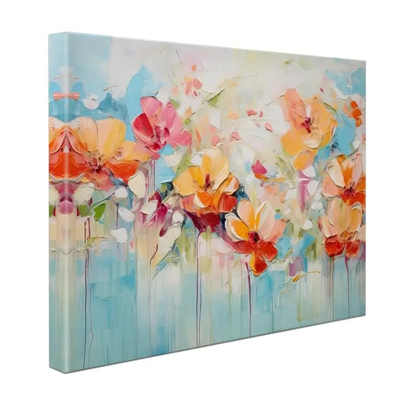 Blue Watercolour Florals Canvas Print Blue Watercolour Florals Canvas Print wall art product Gina Kelly - Independent