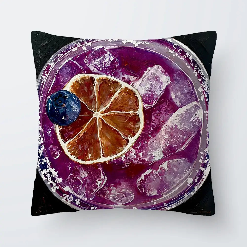 Blueberry Margartia Cocktail Cushion Blueberry Margartia Cocktail Cushion wall art product David Alexander Elder