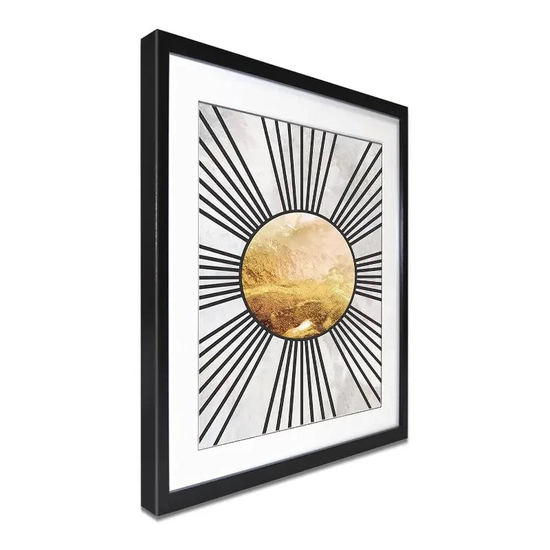 Boho Sun Black 1 Framed Art Print Boho Sun Black 1 Framed Art Print wall art product Sarah Manovski