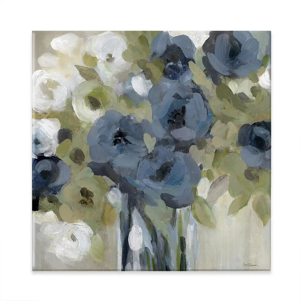 Bold Blues Square Canvas Print Bold Blues Square Canvas Print wall art product Carol Robinson