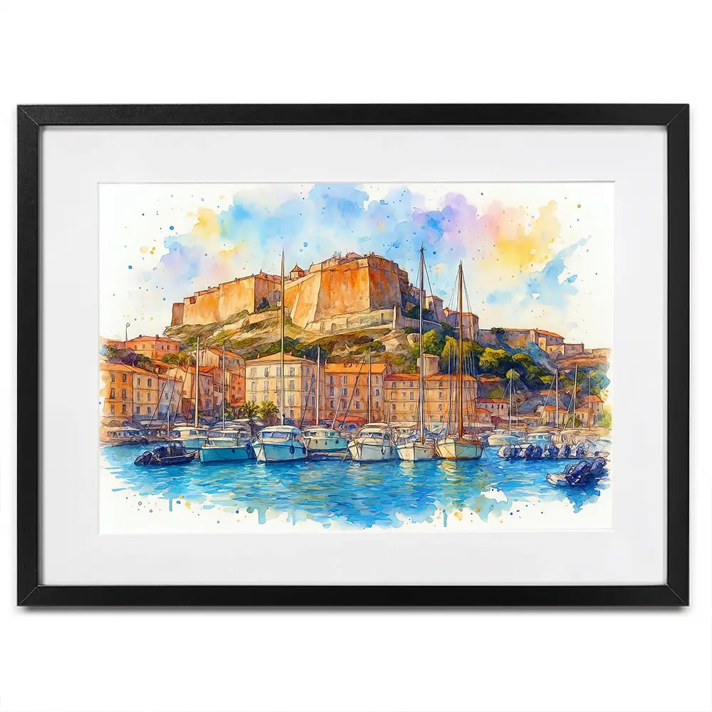 Bonifacio Corsica Framed Art Print Bonifacio Corsica Framed Art Print wall art product David Alexander Elder