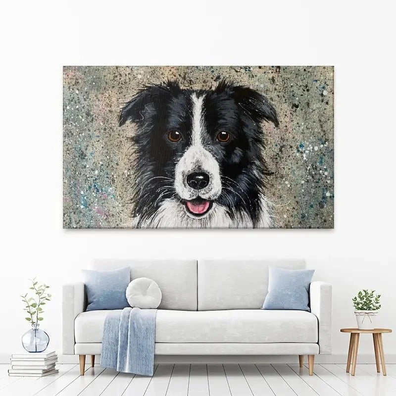 Border Collie Canvas Print Border Collie Canvas Print wall art product Jane Brookshaw