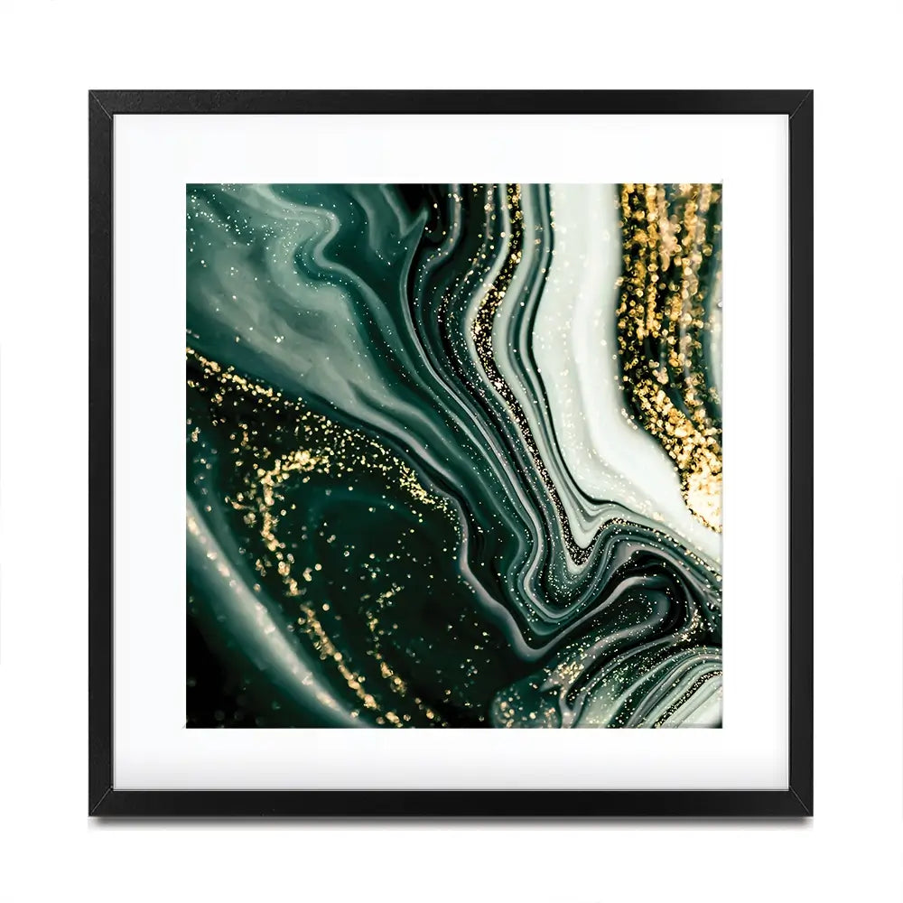 Bottle Green Marble Square Framed Art Print Bottle Green Marble Square Framed Art Print wall art product Art Print Shop