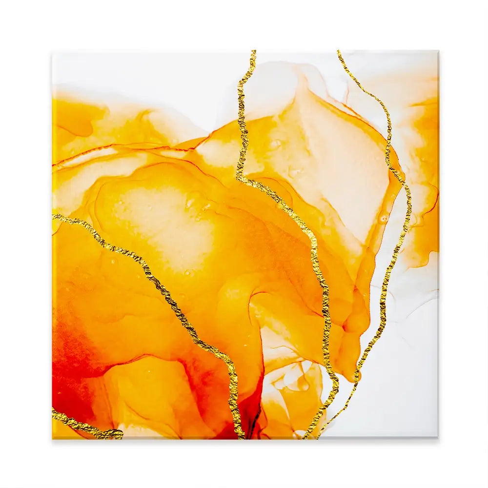 Bright Orange Square Canvas Print Bright Orange Square Canvas Print wall art product Art Print Shop