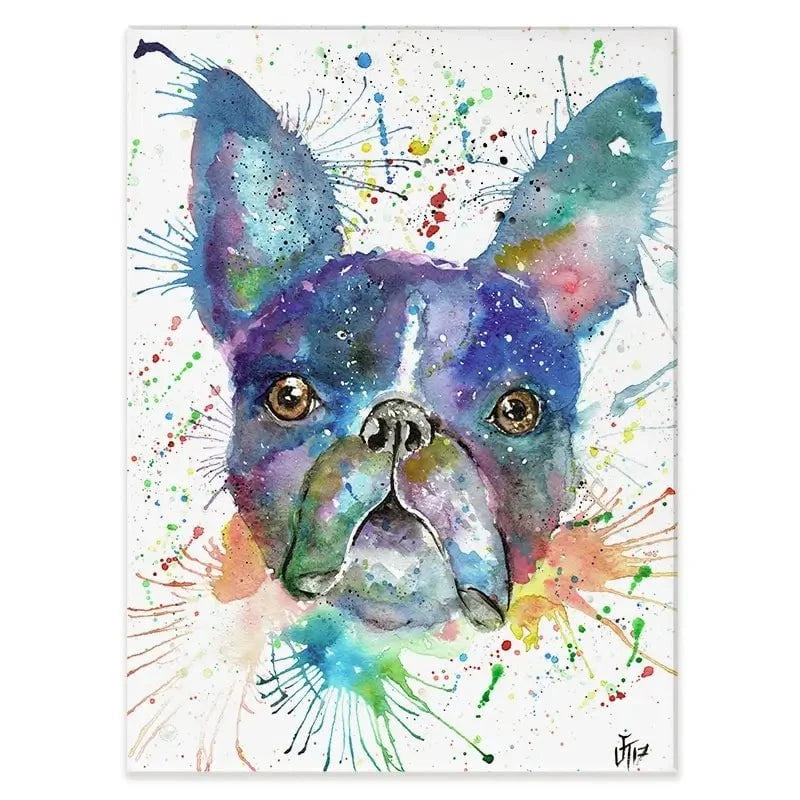 Bruno The Boston Terrier Canvas Print Bruno The Boston Terrier Canvas Print wall art product Jamie Taylor