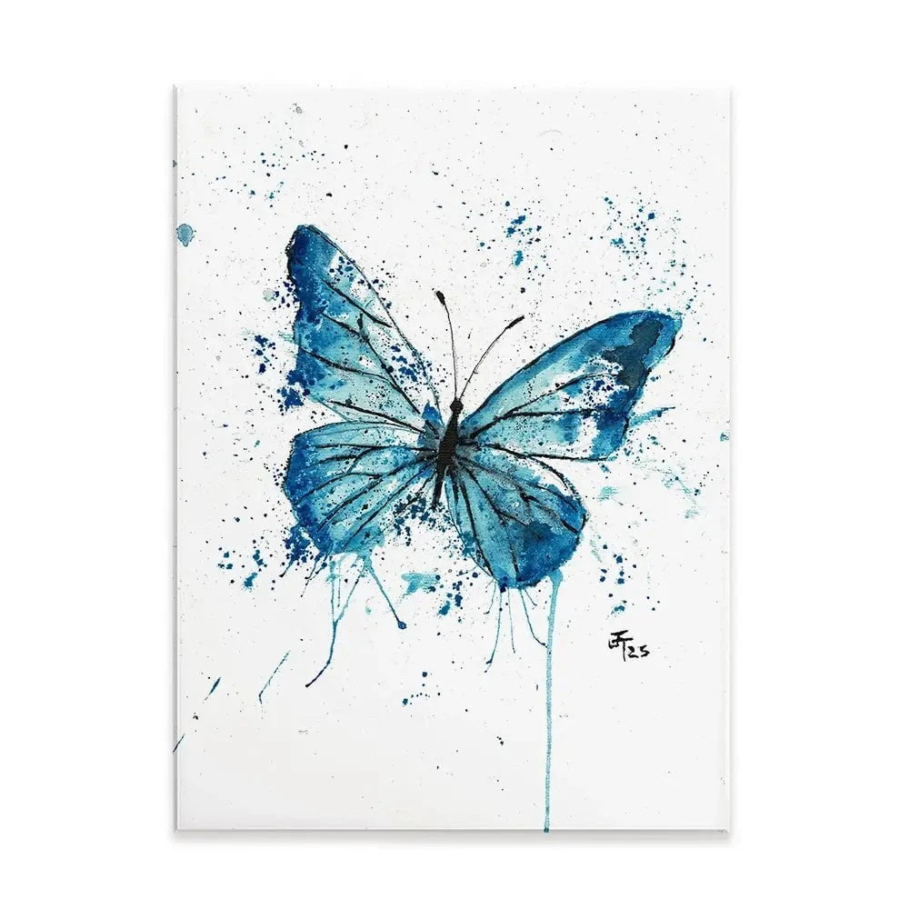 Butterfly Blues Canvas Print Butterfly Blues Canvas Print wall art product Jamie Taylor