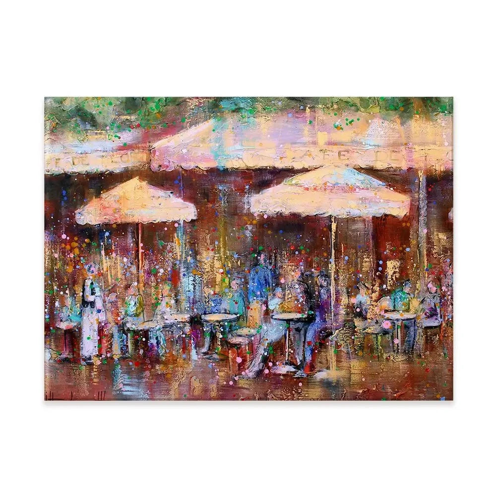 Café De Flore Canvas Print Café De Flore Canvas Print wall art product Studio Paint-Ing