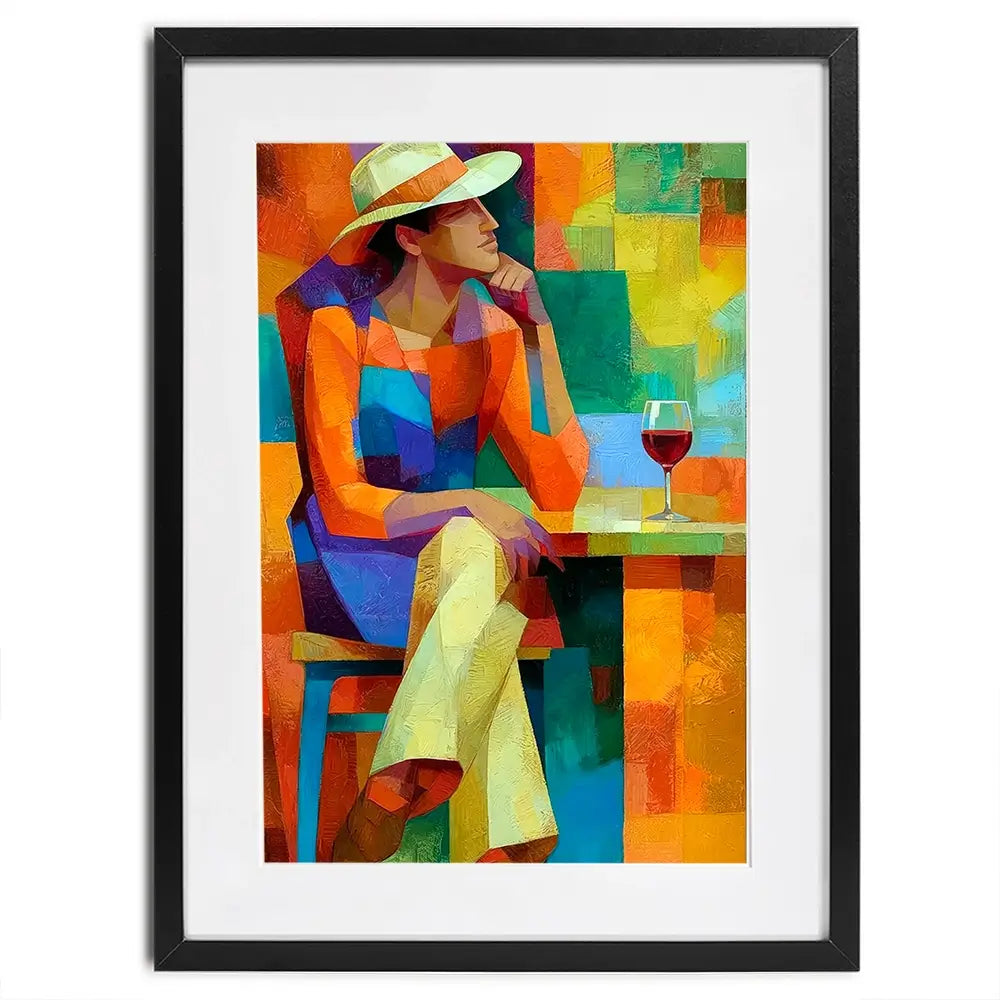 Cafe Man Framed Art Print Cafe Man Framed Art Print wall art product David Alexander Elder