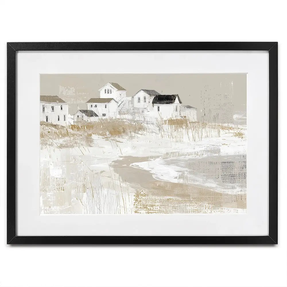 Cape Dune Village Framed Art Print Cape Dune Village Framed Art Print wall art product Chromatic Storm Studio