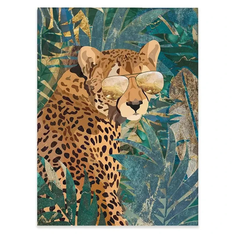 Cheetah Disguise Canvas Print Cheetah Disguise Canvas Print wall art product Sarah Manovski