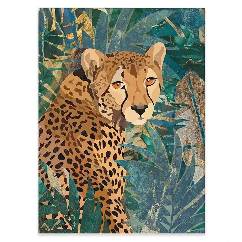 Cheetah In The Jungle Canvas Print Cheetah In The Jungle Canvas Print wall art product Sarah Manovski