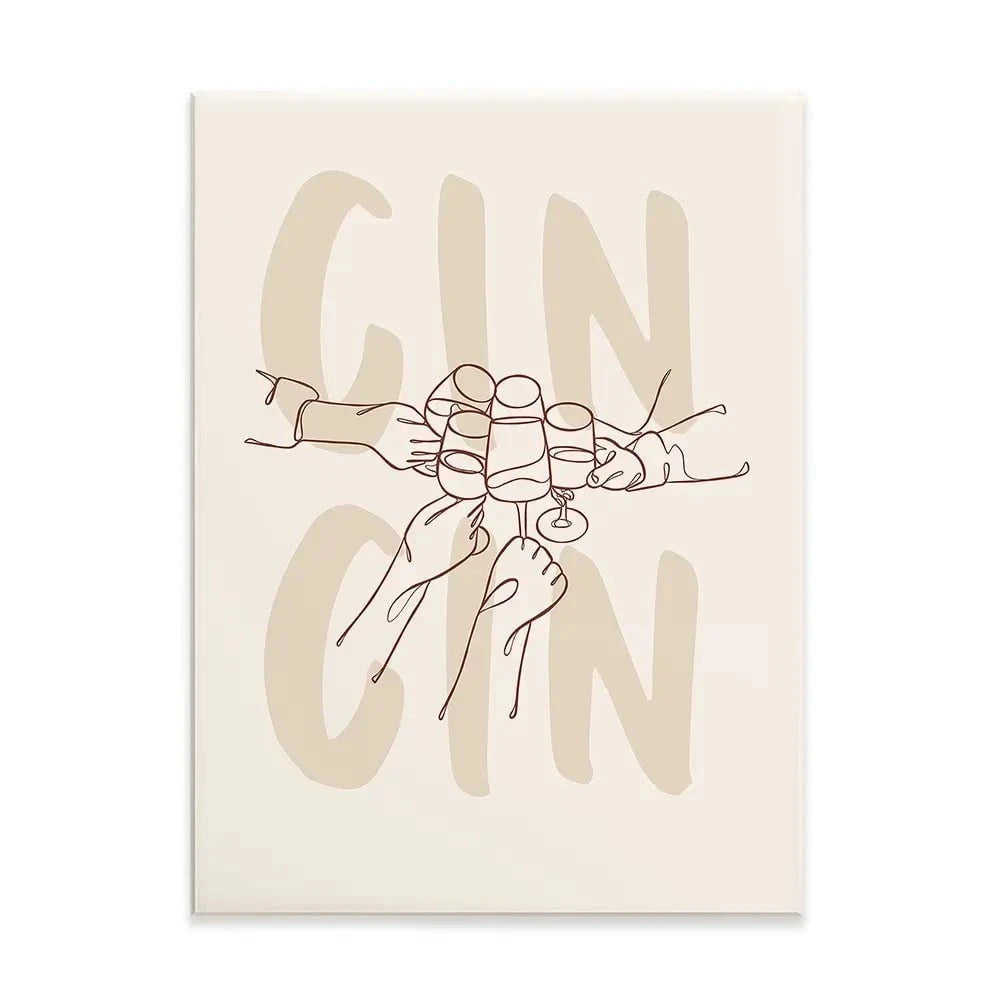 Cin Cin Canvas Print Cin Cin Canvas Print wall art product Art Print Shop