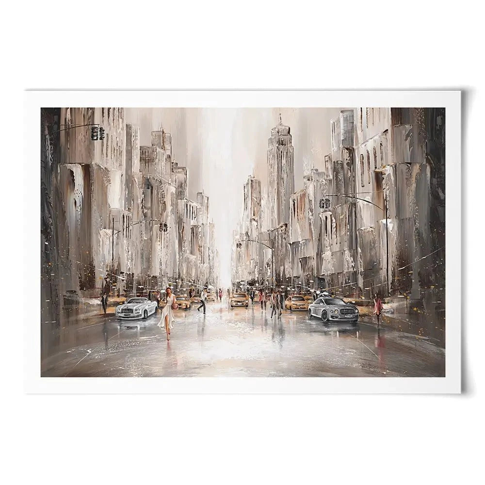 City Life New York Art Print City Life New York Art Print wall art product Isabella Karolewicz