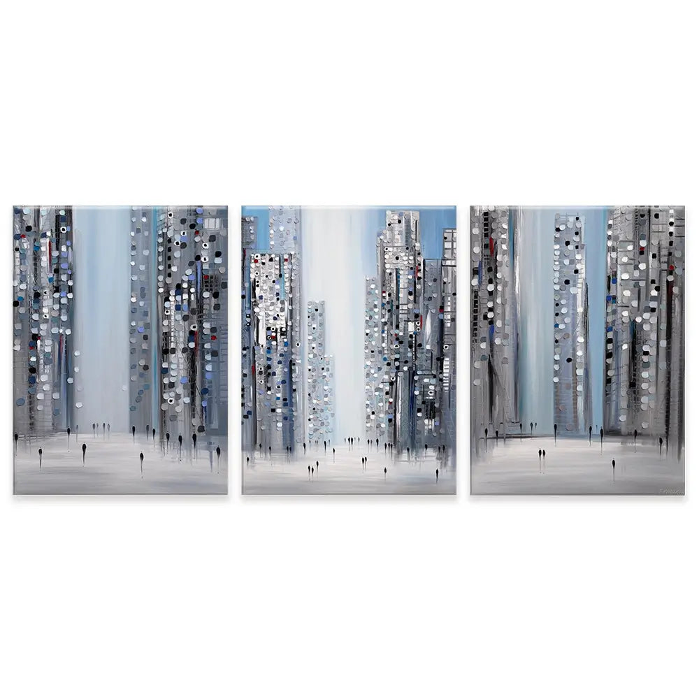 City Pulse Trio Canvas Print City Pulse Trio Canvas Print wall art product Ekaterina Ermilkina