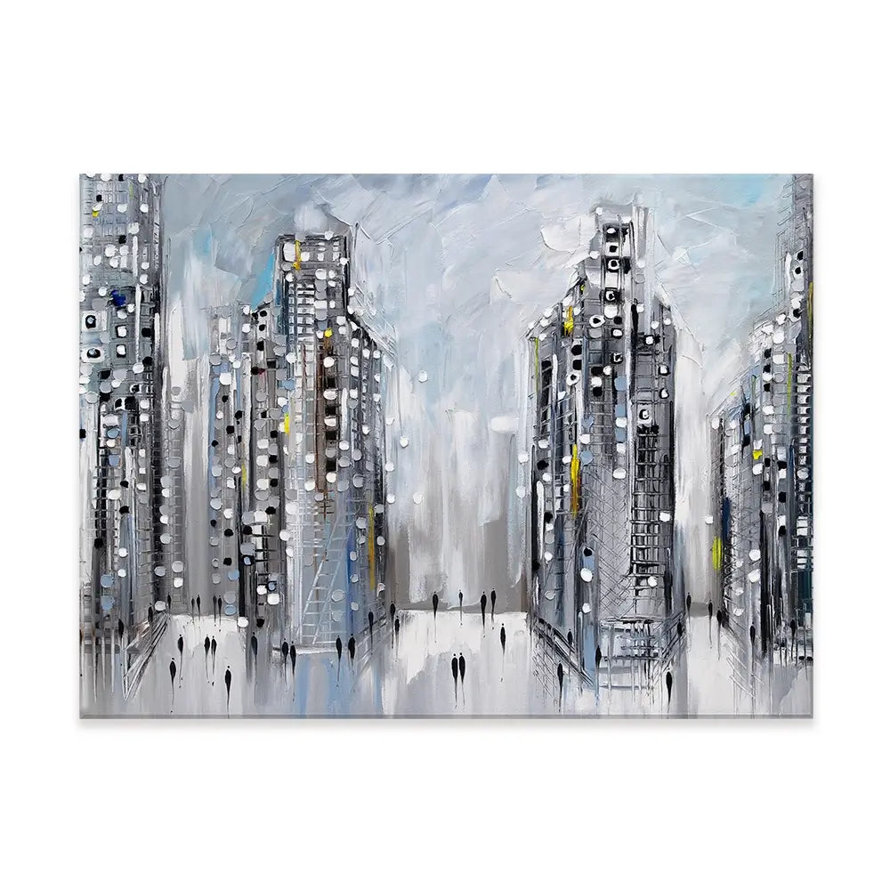 City Street Scene Canvas Print City Street Scene Canvas Print wall art product Ekaterina Ermilkina