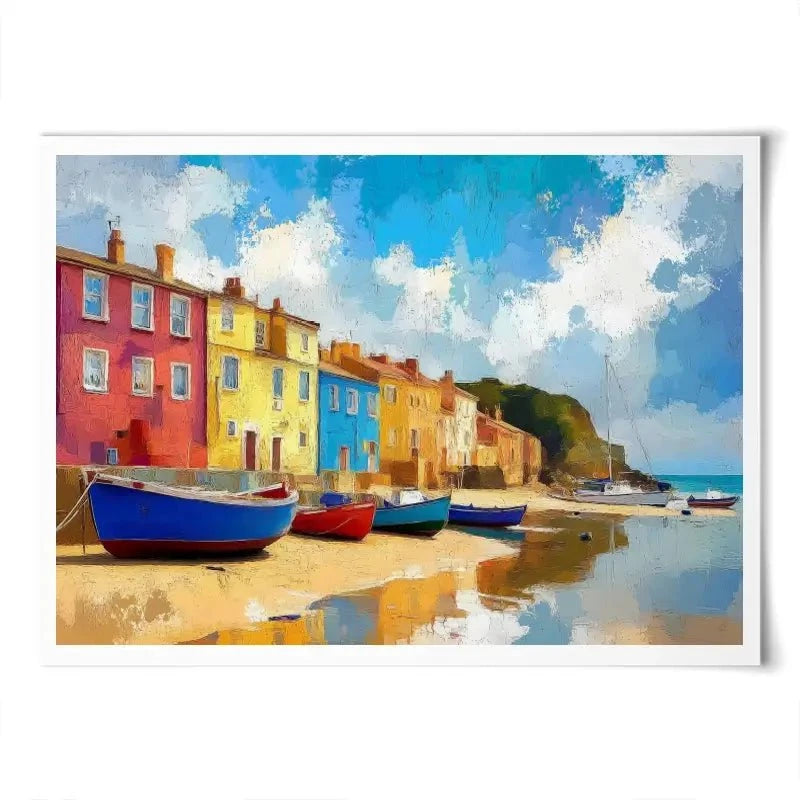 Coastal Town Art Print Coastal Town Art Print wall art product David Alexander Elder