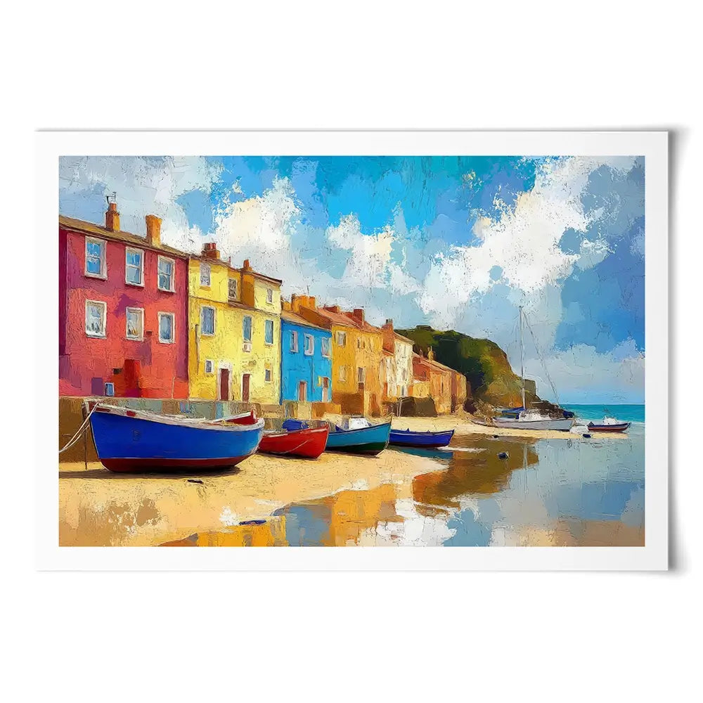 Coastal Town Art Print Coastal Town Art Print wall art product David Alexander Elder