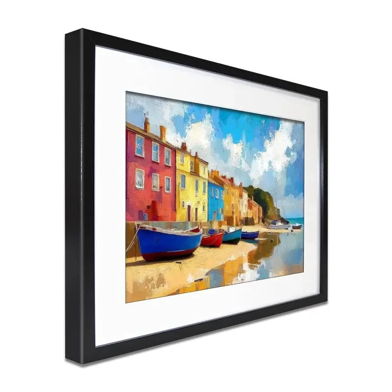 Coastal Town Framed Art Print Coastal Town Framed Art Print wall art product David Alexander Elder