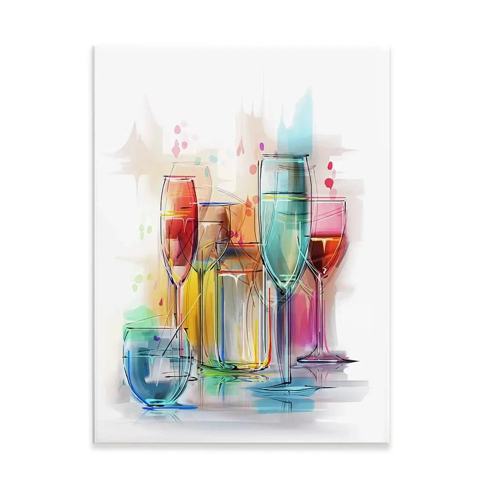 Colourful Glasses Canvas Print Colourful Glasses Canvas Print wall art product Teni / Shutterstock