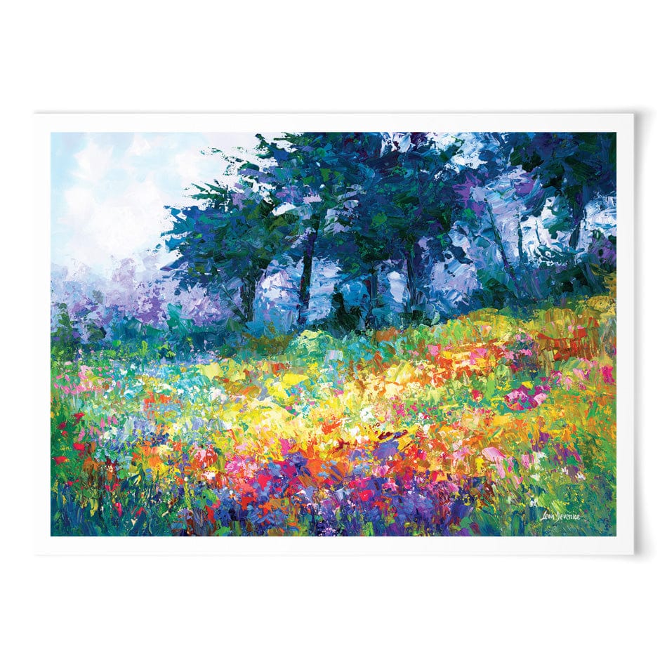 Colourful Meadow Of Wildflowers Art Print wall art product / Shutterstock