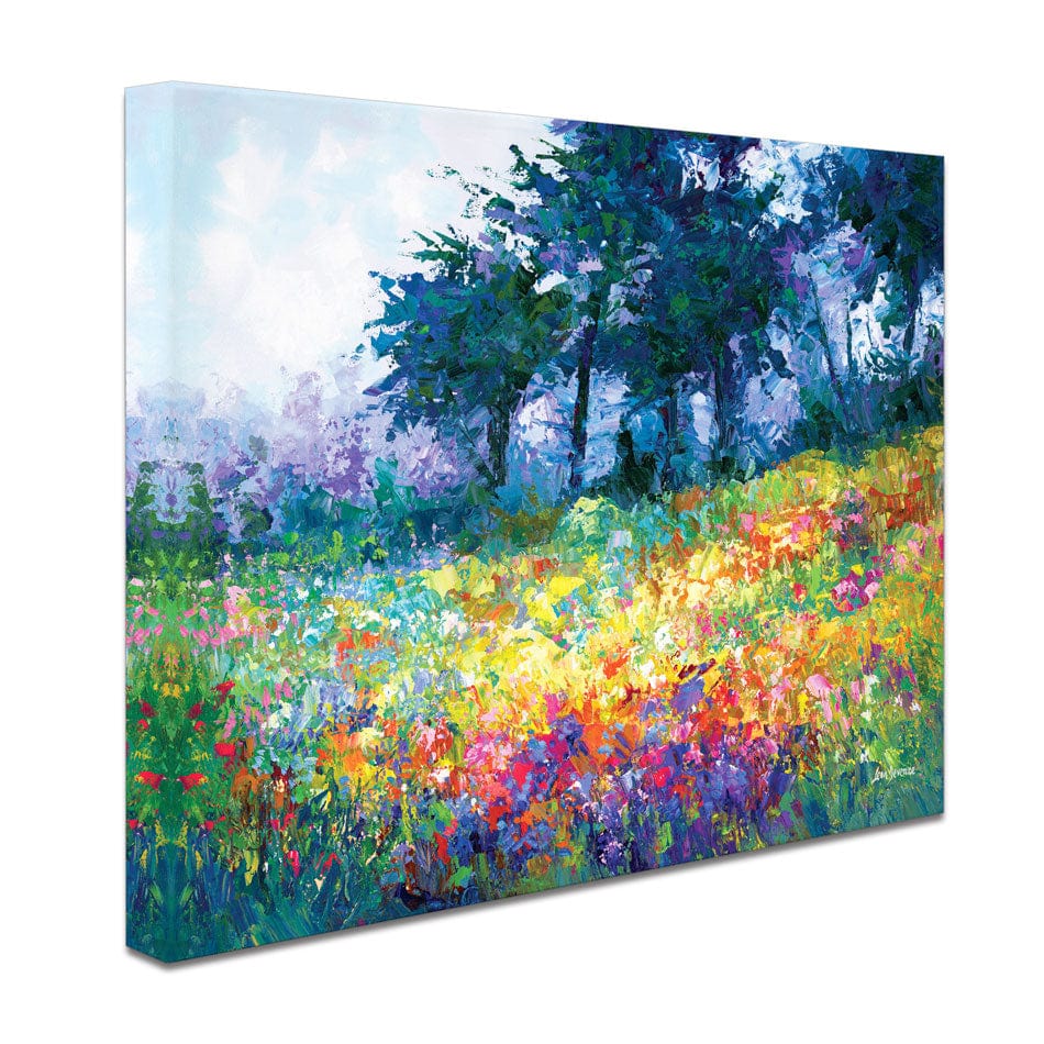 Colourful Meadow Of Wildflowers Canvas Print wall art product Leon Devenice