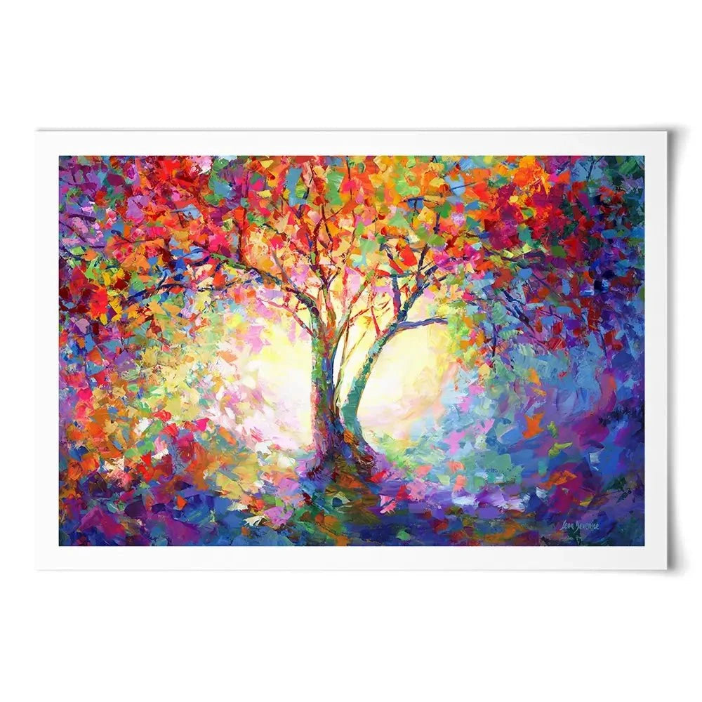 Colourful Tree Of Life Art Print Colourful Tree Of Life Art Print wall art product Leon Devenice
