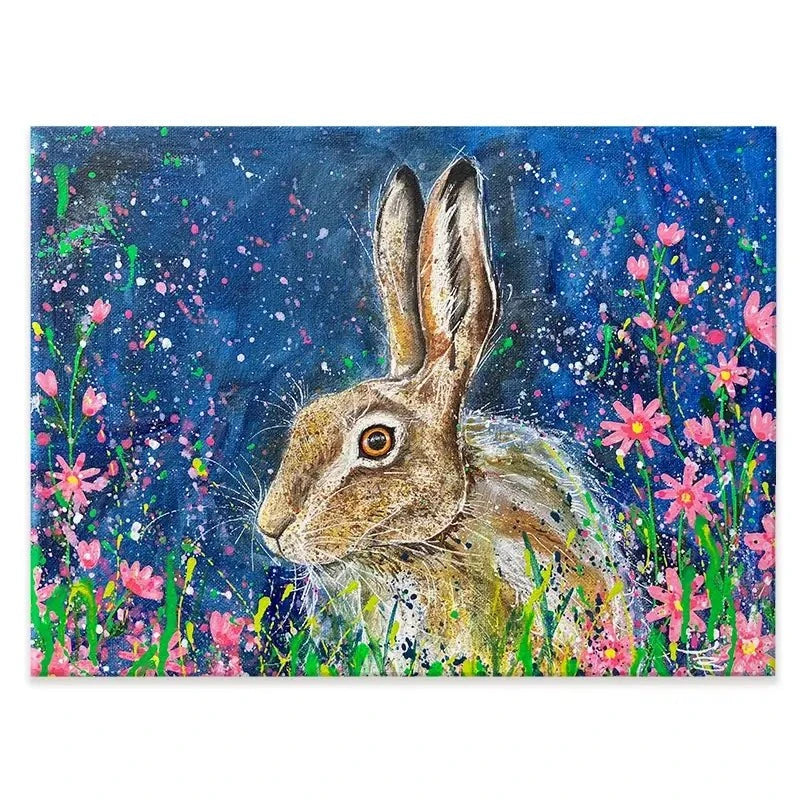 Contemplative Hare Canvas Print Contemplative Hare Canvas Print wall art product Jane Brookshaw