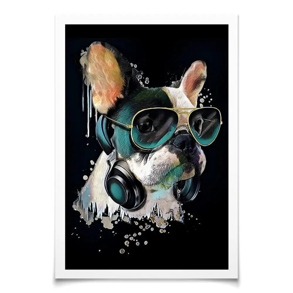 Cool French Bulldog Art Print Cool French Bulldog Art Print wall art product StudioLondon / Shutterstock