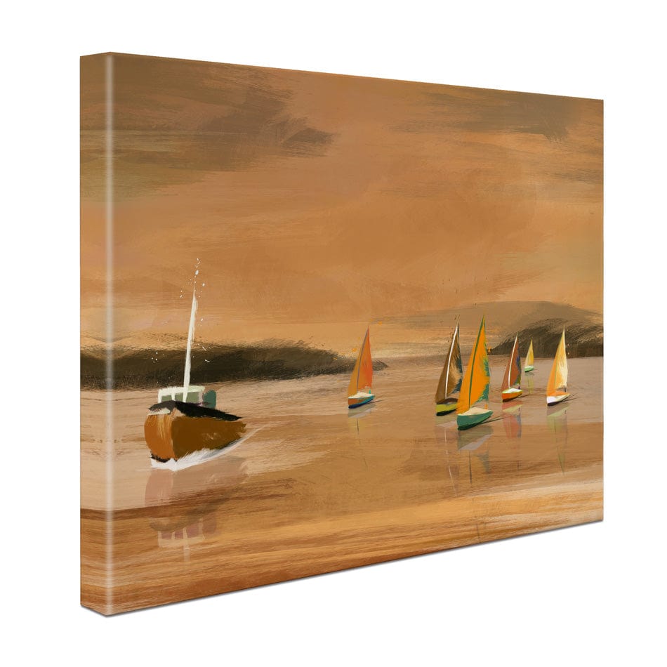 Copper Boats Canvas Print wall art product Aimee Linzi