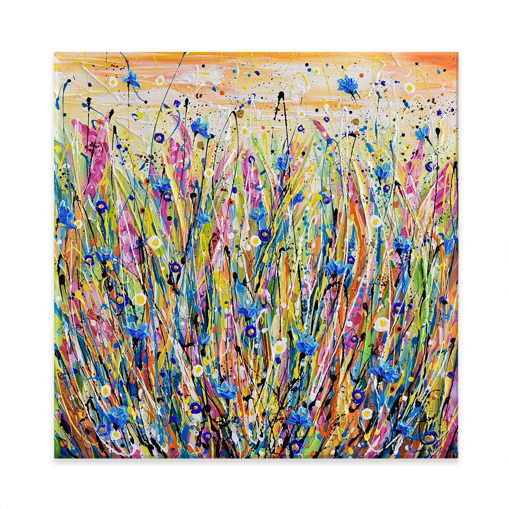 Cornflower Canvas Print Cornflower Canvas Print wall art product Olga Tkachyk