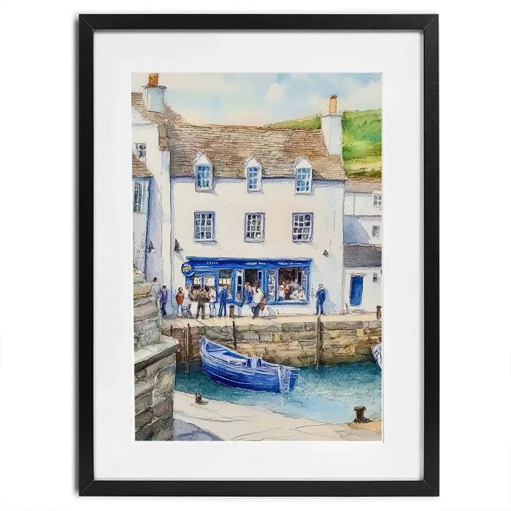 Cornish Quayside Framed Art Print Cornish Quayside Framed Art Print wall art product David Alexander Elder