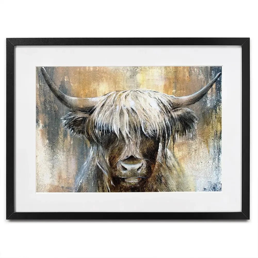 Cow Central Framed Art Print Cow Central Framed Art Print wall art product Studio Paint-Ing