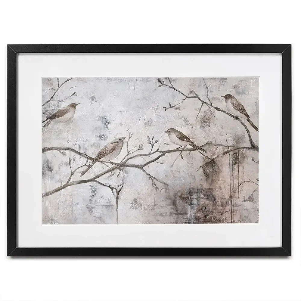 Cozy Songbirds Framed Art Print Cozy Songbirds Framed Art Print wall art product Svetlana Aleynikova