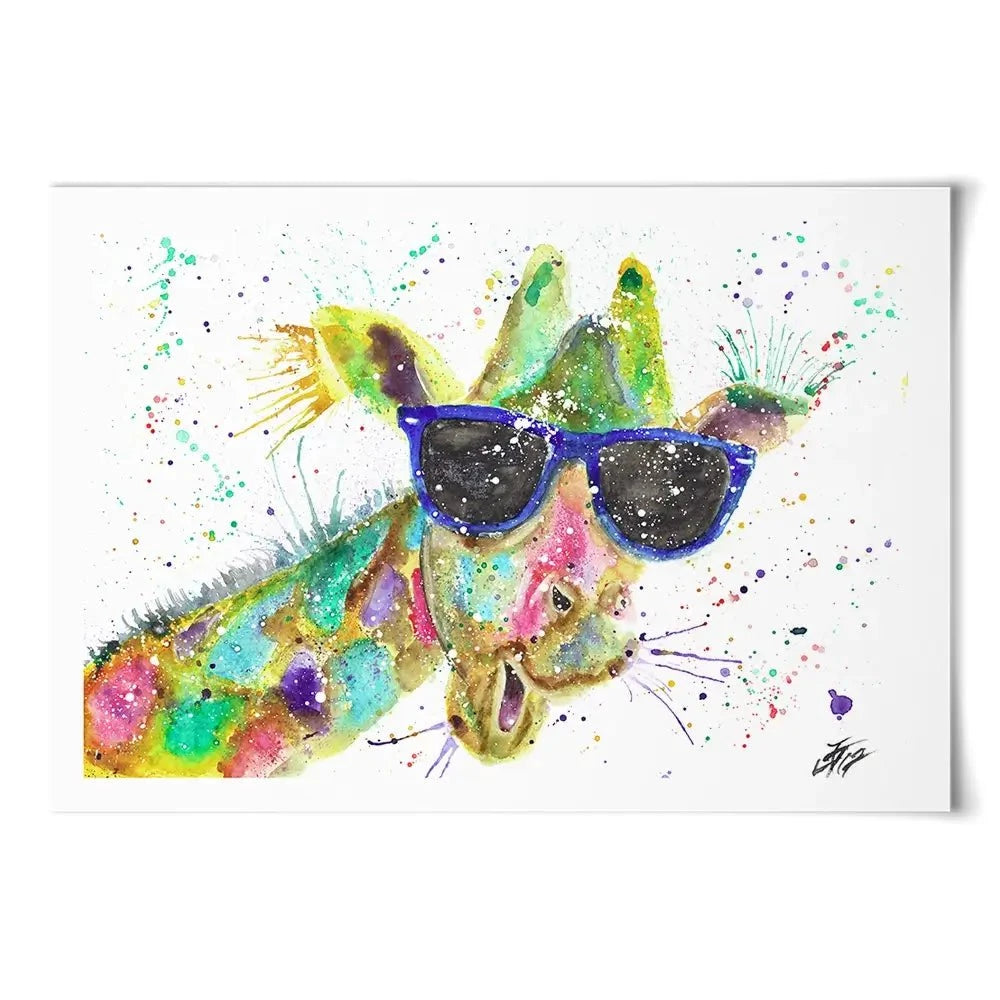 Crazy Giraffe Art Print Crazy Giraffe Art Print wall art product Jamie Taylor