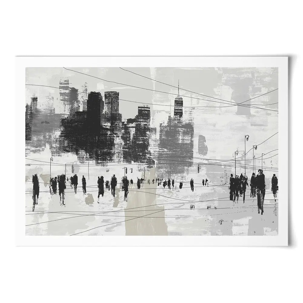 Crosswalk Silence Art Print Crosswalk Silence Art Print wall art product Chromatic Storm Studio