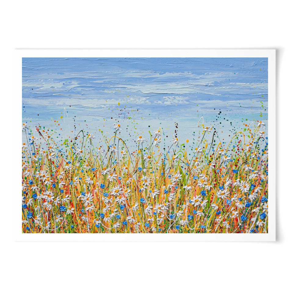 Daisies In August Art Print Daisies In August Art Print wall art product Olga Tkachyk