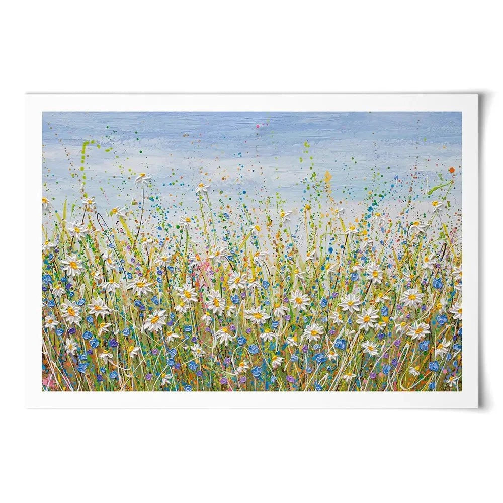 Daisies In July Art Print Daisies In July Art Print wall art product Olga Tkachyk