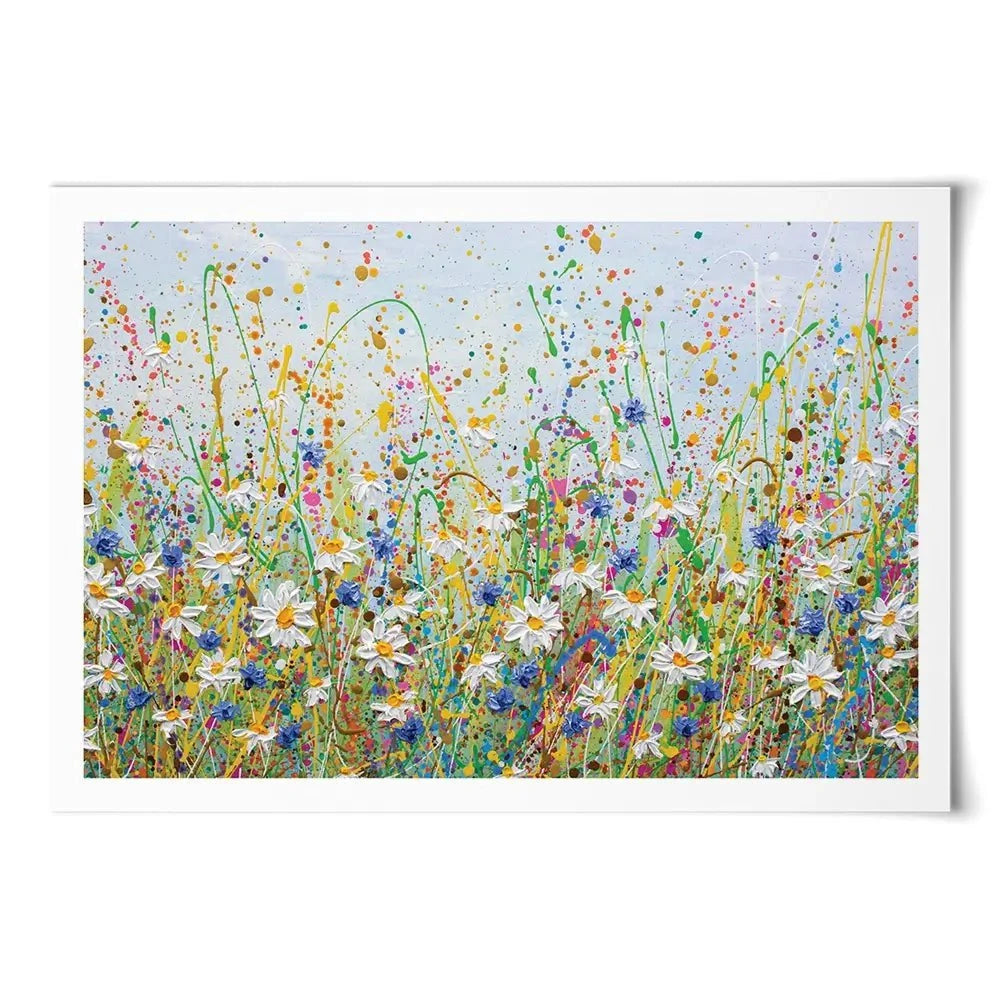 Daisy Splash Art Print Daisy Splash Art Print | Daisy Splash Artwork | Daisy Art wall art product Olga Tkachyk