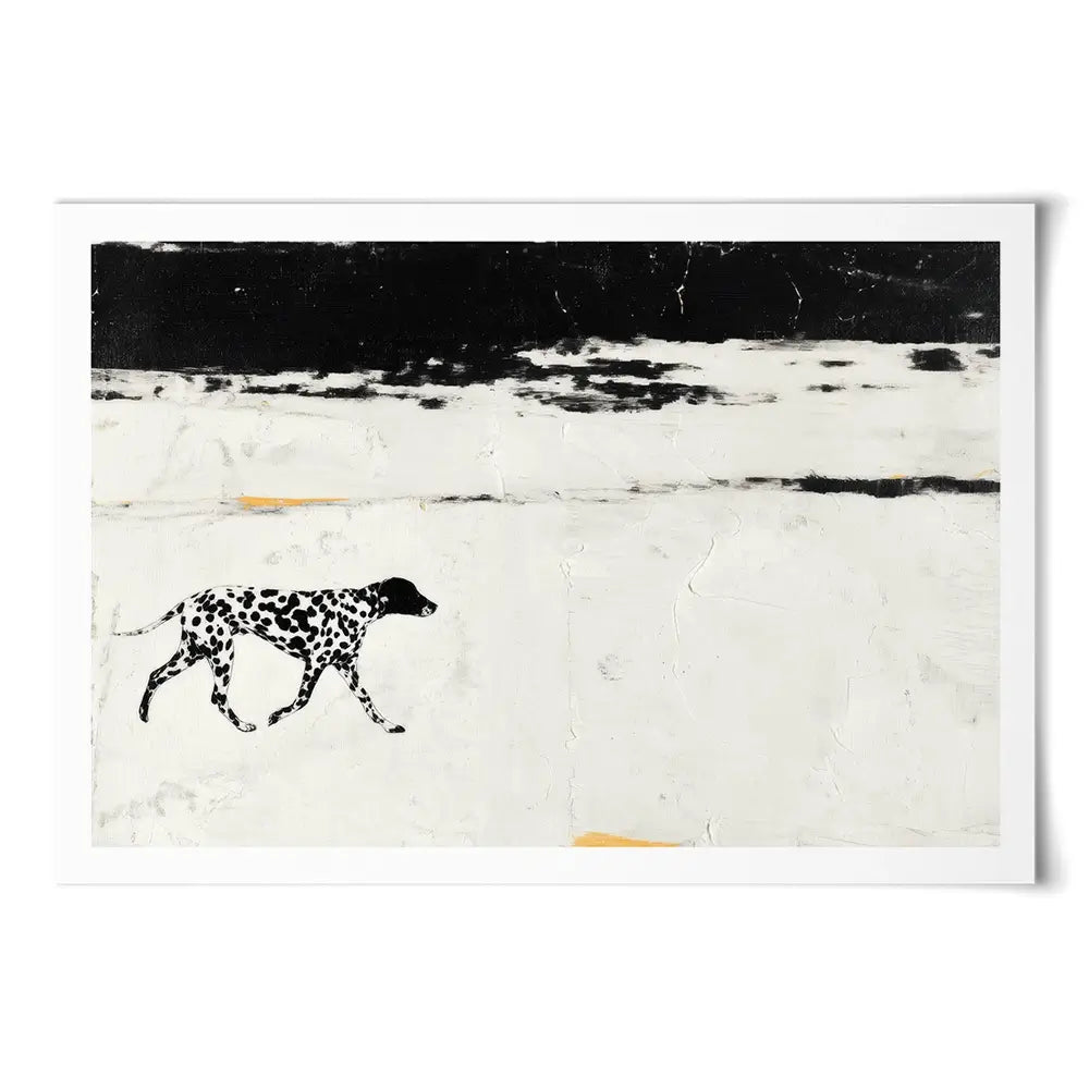 Dalmation On The Shore Art Print Dalmation On The Shore Art Print wall art product Chromatic Storm Studio