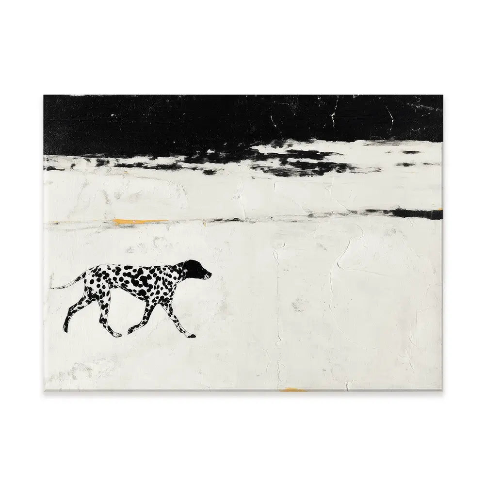 Dalmation On The Shore Canvas Print Dalmation On The Shore Canvas Print wall art product Chromatic Storm Studio