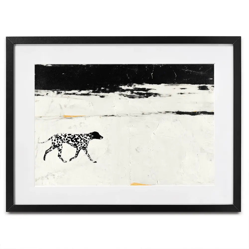 Dalmation On The Shore Framed Art Print Dalmation On The Shore Framed Art Print wall art product Chromatic Storm Studio