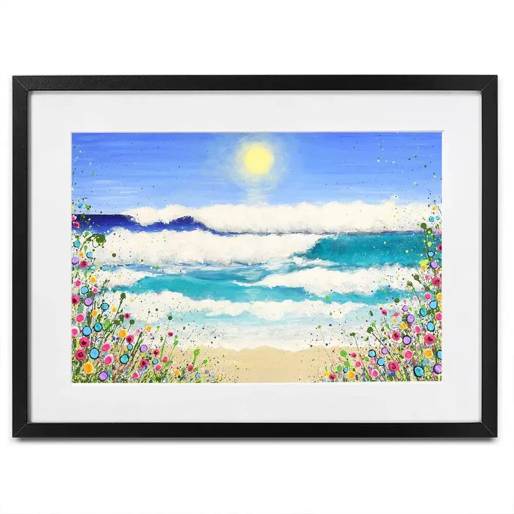 Dance In The Waves Framed Art Print Dance In The Waves Framed Art Print wall art product Jo Gough